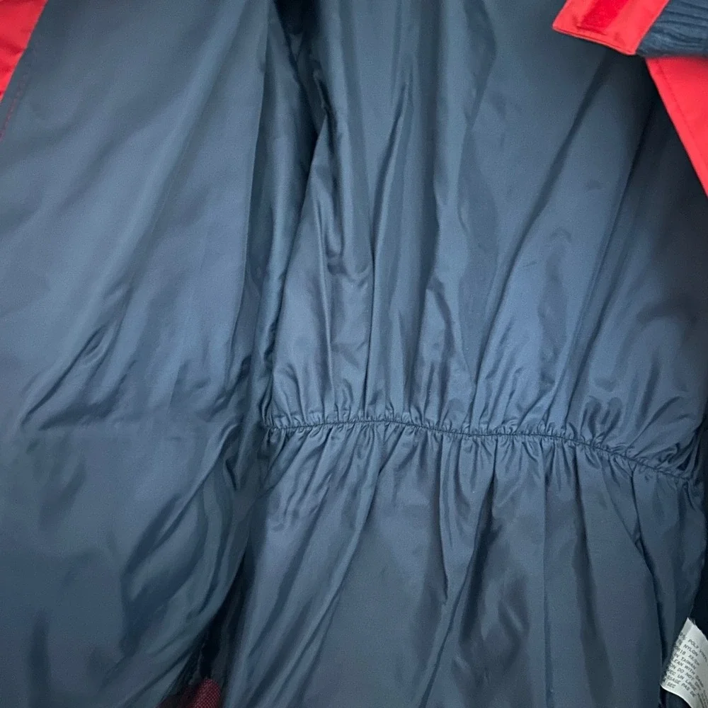 Vintage Wetskins Weatherproof Windbreaker Men Red Black Hooded Jacket XS Outdoor